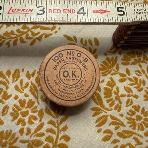 Vintage antique O.K. Paper Fasteners